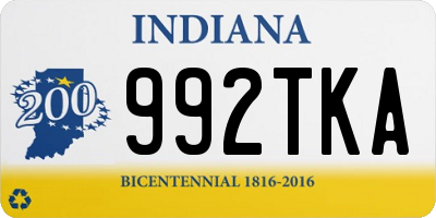 IN license plate 992TKA