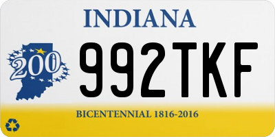 IN license plate 992TKF