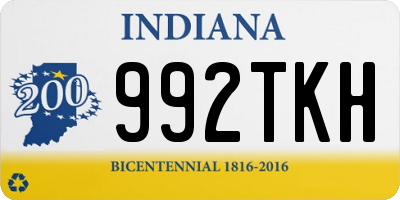 IN license plate 992TKH