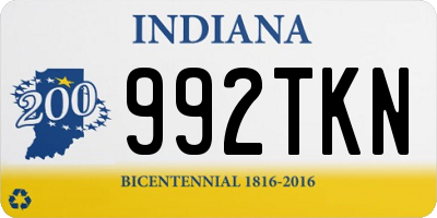 IN license plate 992TKN