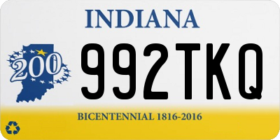 IN license plate 992TKQ