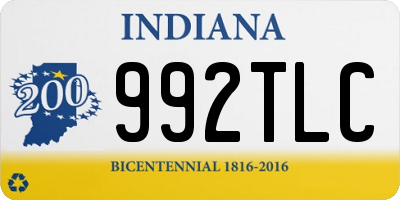 IN license plate 992TLC