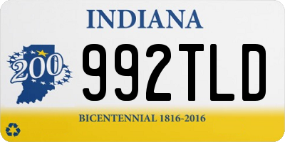 IN license plate 992TLD