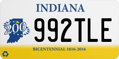 IN license plate 992TLE