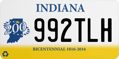 IN license plate 992TLH