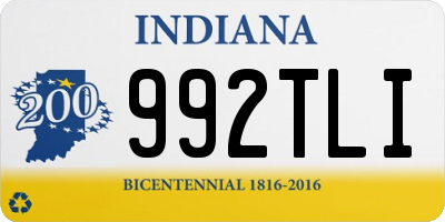 IN license plate 992TLI