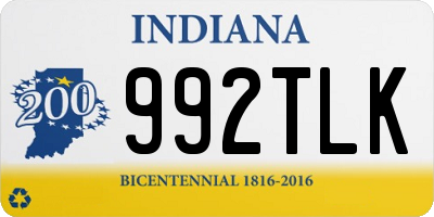 IN license plate 992TLK