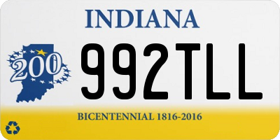 IN license plate 992TLL