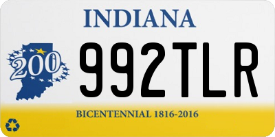 IN license plate 992TLR