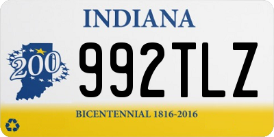 IN license plate 992TLZ