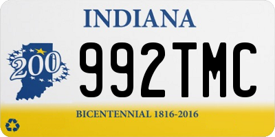 IN license plate 992TMC