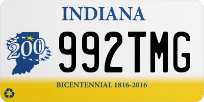 IN license plate 992TMG