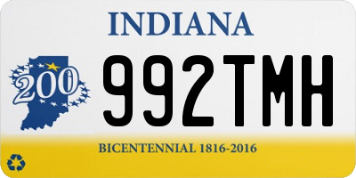 IN license plate 992TMH