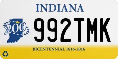 IN license plate 992TMK