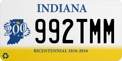 IN license plate 992TMM