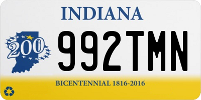 IN license plate 992TMN