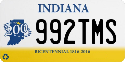 IN license plate 992TMS