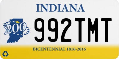 IN license plate 992TMT