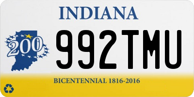 IN license plate 992TMU