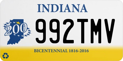 IN license plate 992TMV