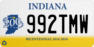 IN license plate 992TMW