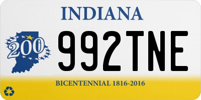 IN license plate 992TNE