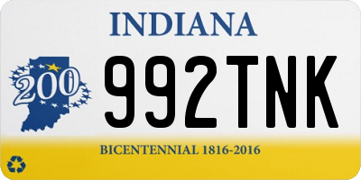 IN license plate 992TNK