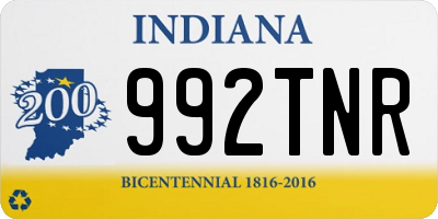 IN license plate 992TNR