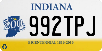 IN license plate 992TPJ