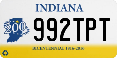 IN license plate 992TPT