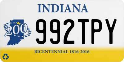 IN license plate 992TPY