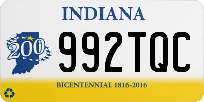 IN license plate 992TQC