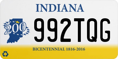 IN license plate 992TQG