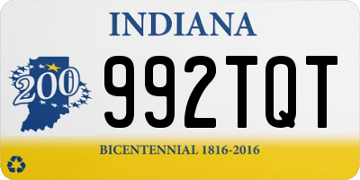 IN license plate 992TQT