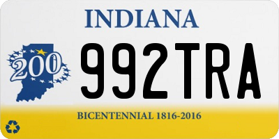 IN license plate 992TRA