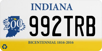 IN license plate 992TRB