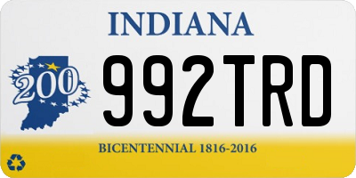 IN license plate 992TRD