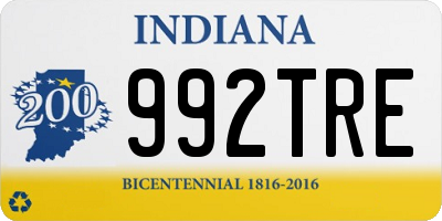 IN license plate 992TRE