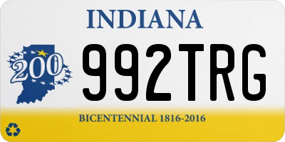 IN license plate 992TRG