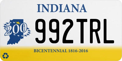 IN license plate 992TRL