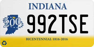 IN license plate 992TSE