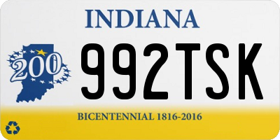 IN license plate 992TSK