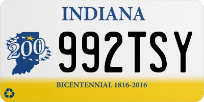 IN license plate 992TSY