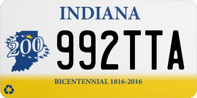 IN license plate 992TTA