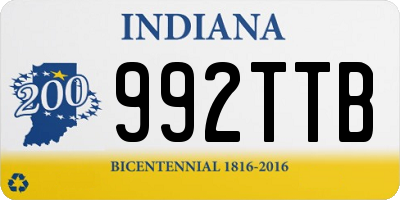 IN license plate 992TTB