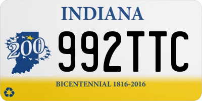 IN license plate 992TTC