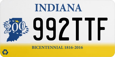 IN license plate 992TTF