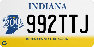 IN license plate 992TTJ