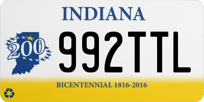 IN license plate 992TTL