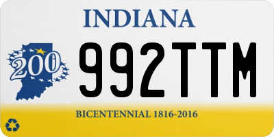 IN license plate 992TTM
